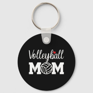 Volleyball Mom Cute Mom Life Volleyball Game Day C Keychain
