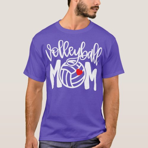 Volleyball Mom Cute Mom Life Volleyball Game Day C T_Shirt