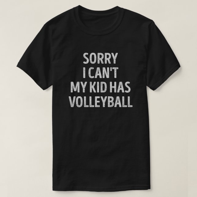 Volleyball Mom Dad Funny Volleyball Parent T-Shirt (Design Front)