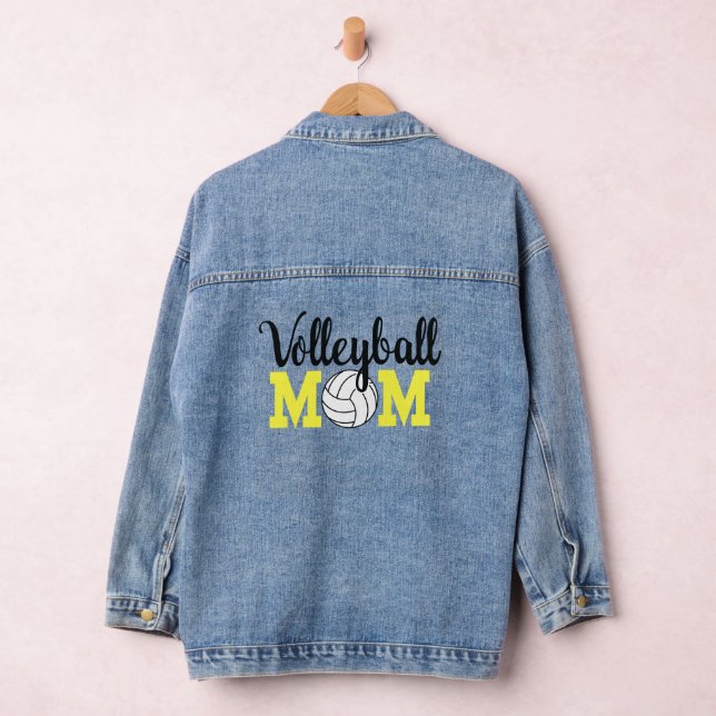 Volleyball Mom Denim Jacket (Hangar)