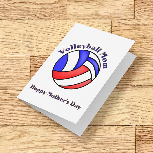 Volleyball Mom for Mother's Day Card (Creator Uploaded)