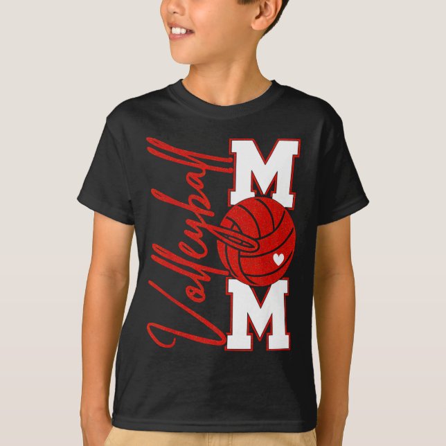 Volleyball Mom Game Day Mama Srts Volleyball Famil T-Shirt (Front)