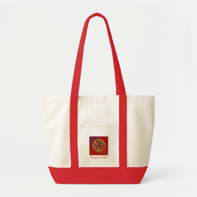 Volleyball Mom Geometric Bag (Front)