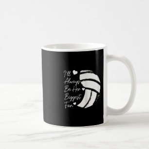 Volleyball Mom Her Biggest Fan Volleyball Daughter Coffee Mug