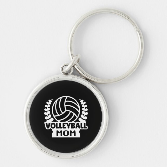 Volleyball Mom Keychain (Front)