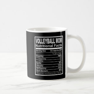 Volleyball Mom Nutritional Facts Coffee Mug