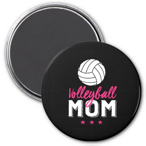 Volleyball Mom Proud Mother of Sports Player Son Magnet