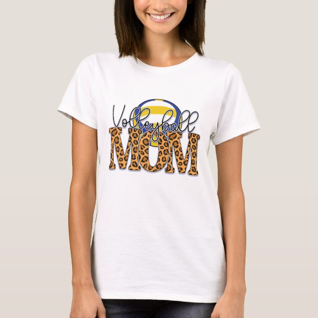 Volleyball Mom  T-Shirt (Front)