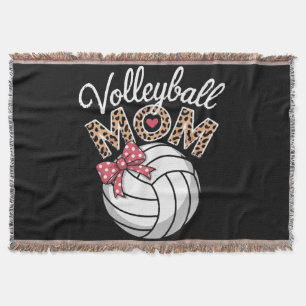 Volleyball Mom Throw Blanket