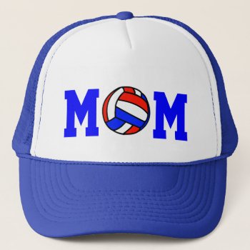 Volleyball Mom Trucker Hat by BostonRookie at Zazzle