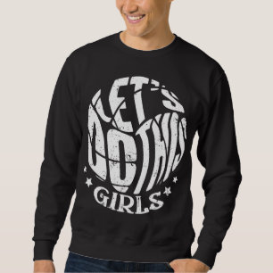 Volleyball Mom Women Girls Volleyball Player Sweatshirt