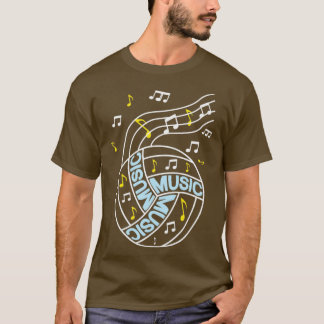 Volleyball music notes gift T-Shirt
