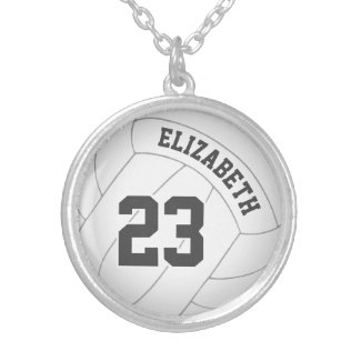 volleyball necklace w player's name/jersey number
