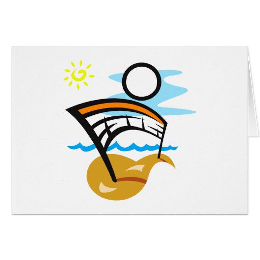 Volleyball Net & Ball Cards (Front Horizontal)