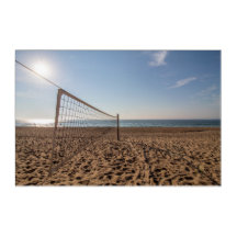 Volleyball net on the beach