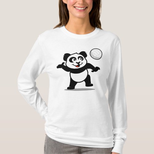 Volleyball Panda T_Shirt