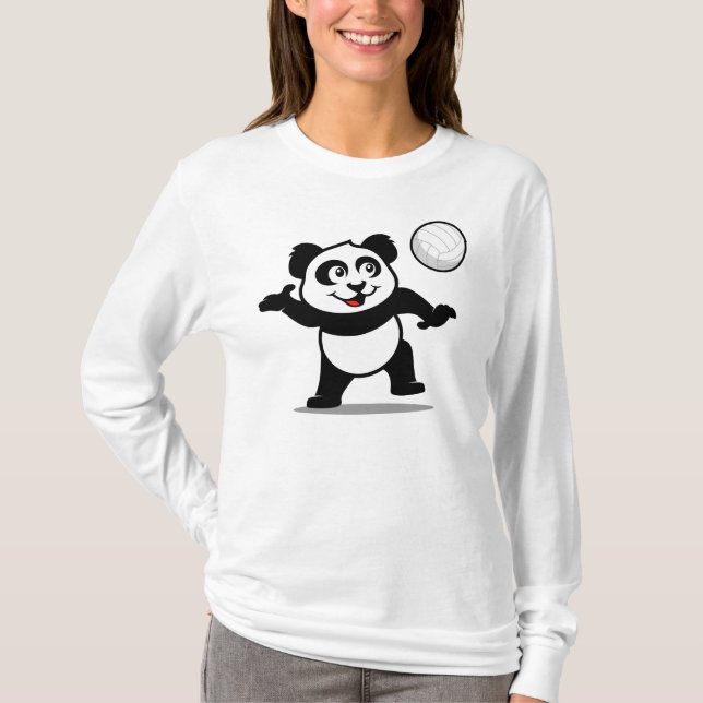 Volleyball Panda T-Shirt (Front)