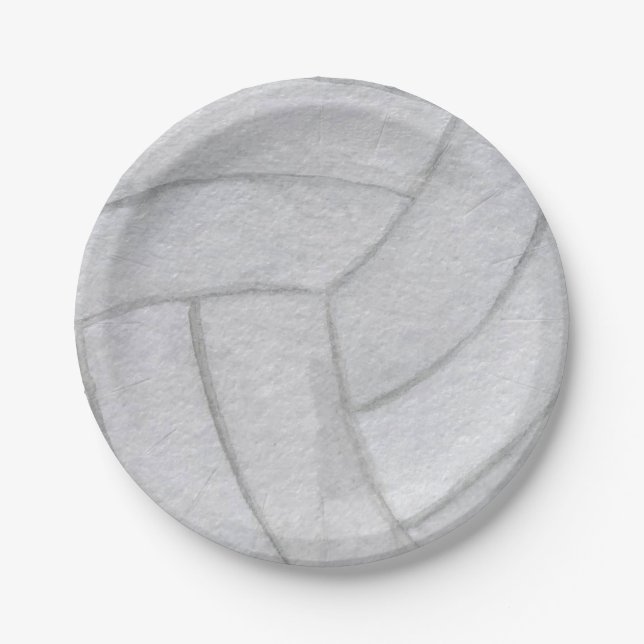 Volleyball Paper Plates (Front)