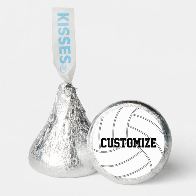 Volleyball Party Custom Team Name or Text Hershey®'s Kisses® (Front)