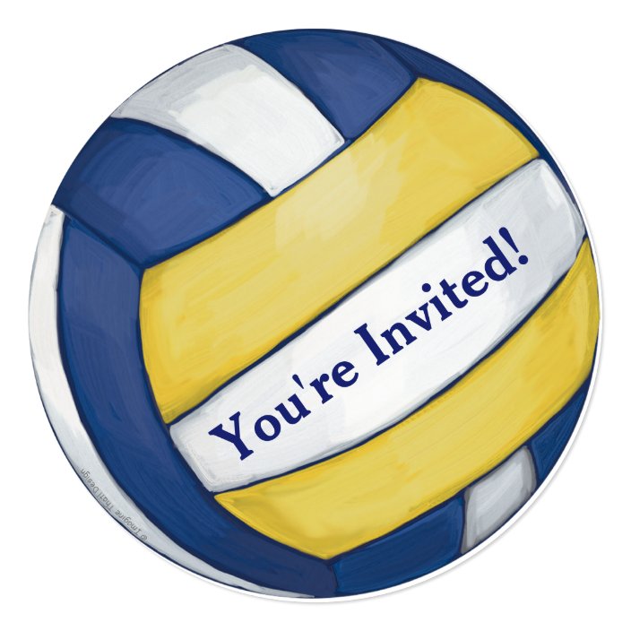 Volleyball Party Invitation | Zazzle.com