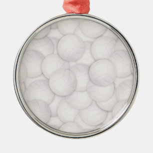 Volleyball Pattern Christmas Ornament