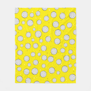 Volleyball Pattern Design Fleece Blanket