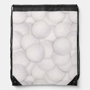 Volleyball Pattern Drawstring Bag