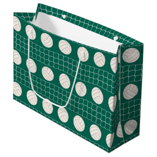 Volleyball pattern party large gift bag