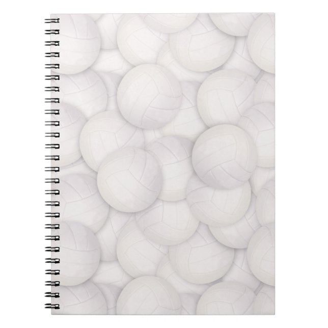 Volleyball Pattern Spiral Notebook (Front)