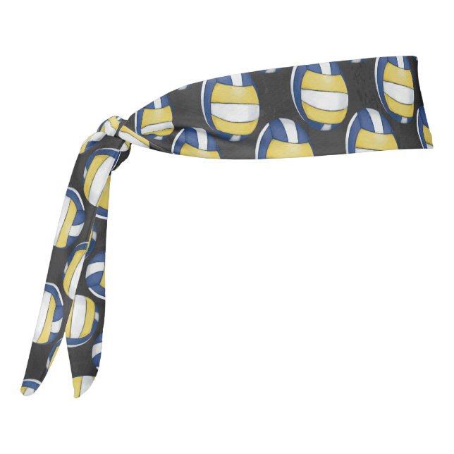 Volleyball Pattern Tie Headband (Rotate 270)