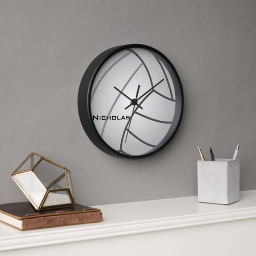 Volleyball Personalized Custom Clock