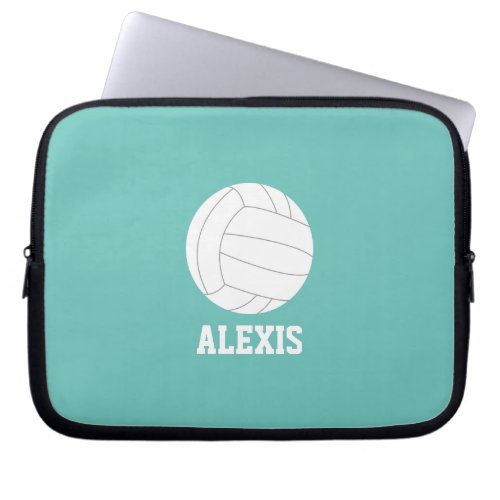 Volleyball Personalized Kids Laptop Sleeve