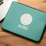 Volleyball Personalized Kids Laptop Sleeve<br><div class="desc">Personalized volleyball sports fan design.</div>