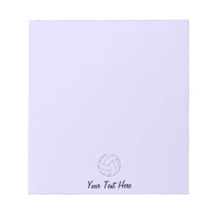 Volleyball Personalized Purple Notepad