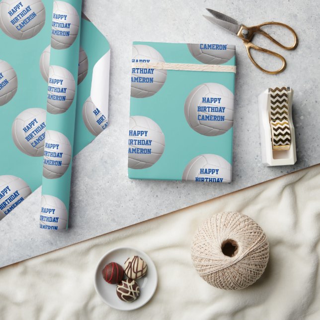 Volleyball Personalized Wrapping Paper (Crafts)