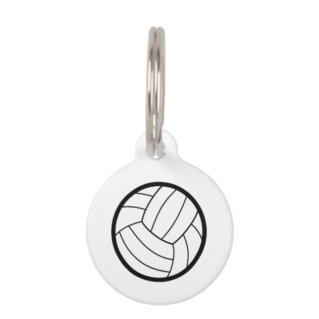 Volleyball Pet ID Tag (Front)