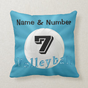 Volleyball Pillows with NAME, NUMBER and MONOGRAM