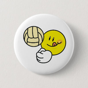 Volleyball Pinback Button