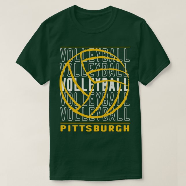 Volleyball Pittsburgh T-Shirt (Design Front)
