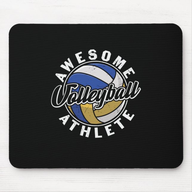 Volleyball Player | Awesome Volleyball Mouse Pad (Front)
