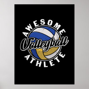 Volleyball Player Awesome Volleyball Poster