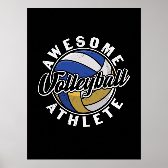 Volleyball Player | Awesome Volleyball Poster (Front)