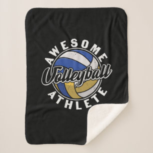 Volleyball Player   Awesome Volleyball Sherpa Blanket