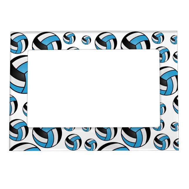 Volleyball Player - Baby Blue Magnetic Frame (Front)