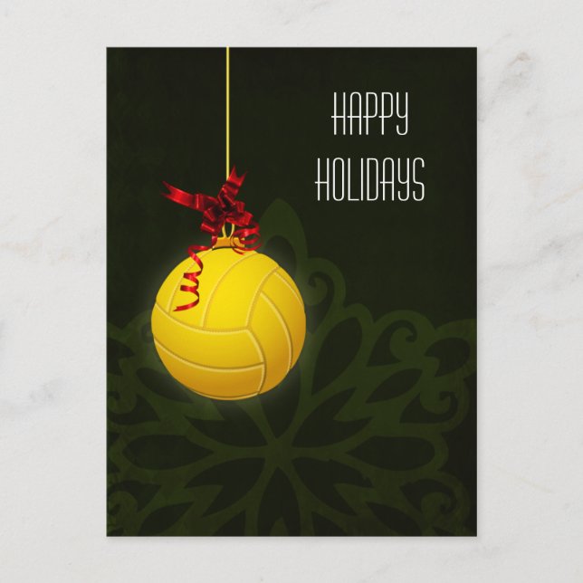 volleyball player Christmas Cards (Front)
