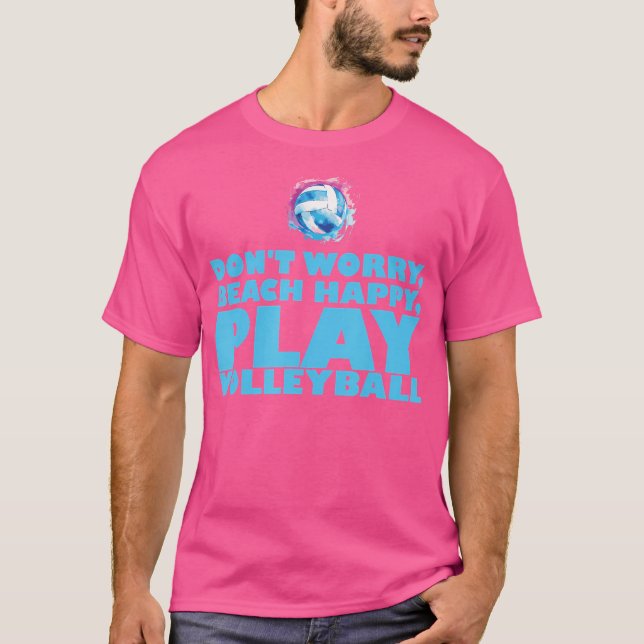 Volleyball Player Coach Training Game Beach Volley T-Shirt (Front)