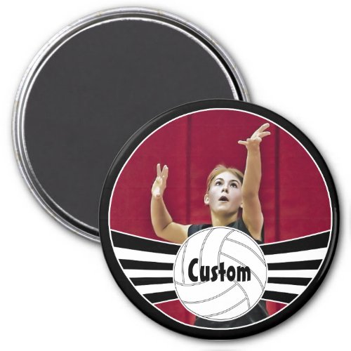 Volleyball Player Custom Photo  Name Magnet