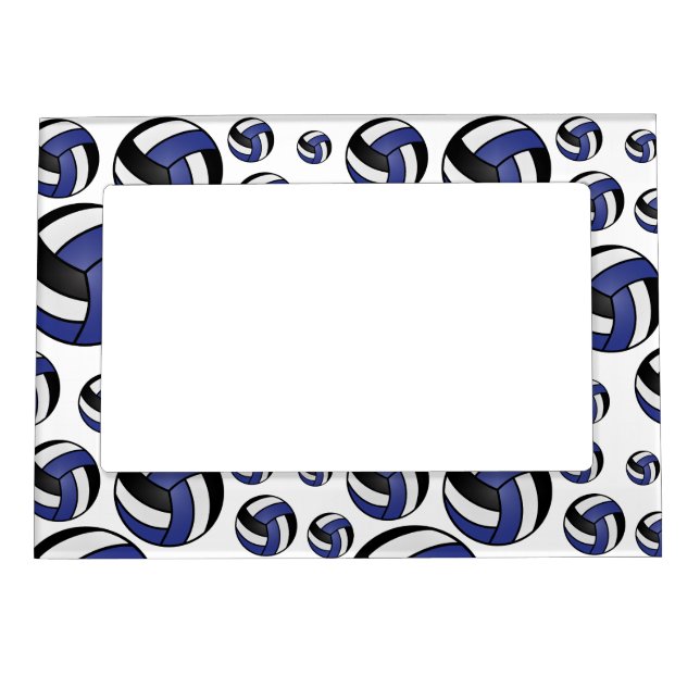 Volleyball Player - Dark Blue Magnetic Frame (Front)