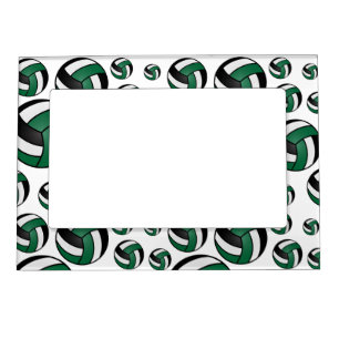 Volleyball Player - Dark Green Magnetic Frame