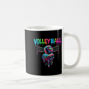Volleyball Player Drip Ice Cream Drip Volleyball L Coffee Mug